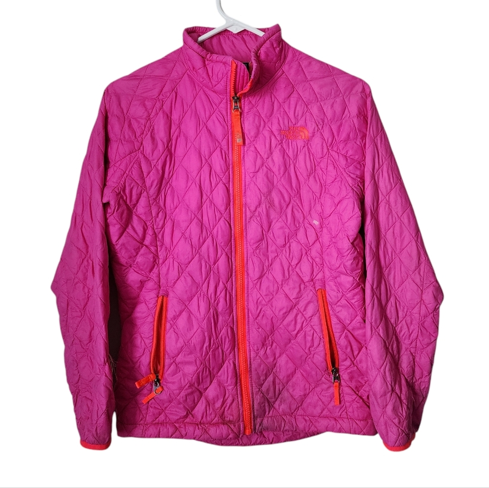 THE NORTH FACE thermoball full zip jacket‎ in magenta pink size 14-16